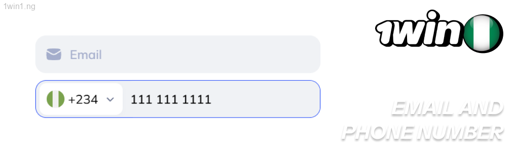 Specify your email address and cell phone number 1win