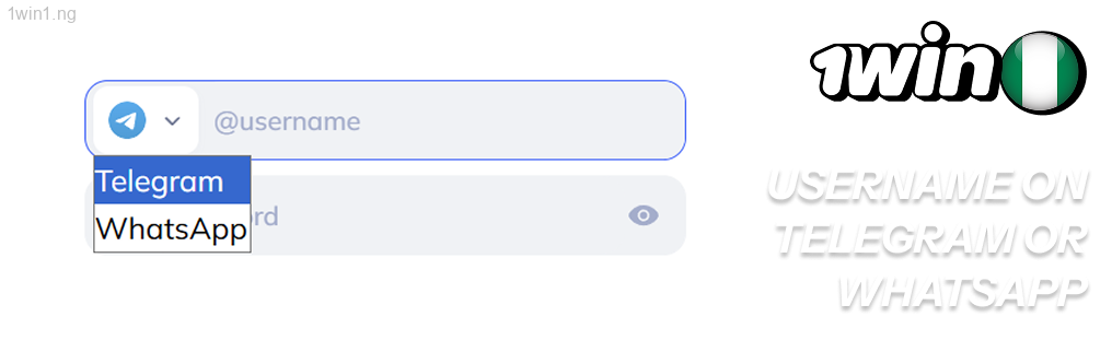 Indicate your username 1win