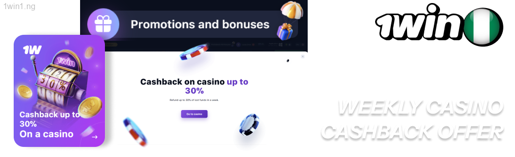 Nigerian gamblers who enjoy playing slots can receive 1win cashback every week
