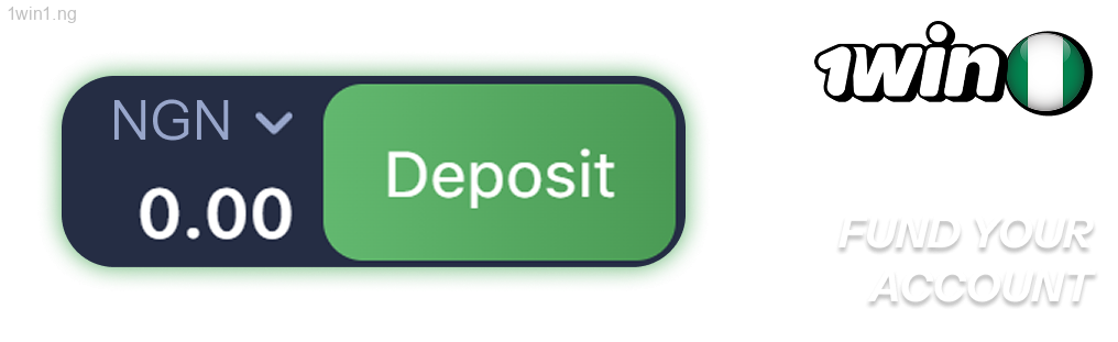 Fund your 1win account by clicking on ‘Deposit’