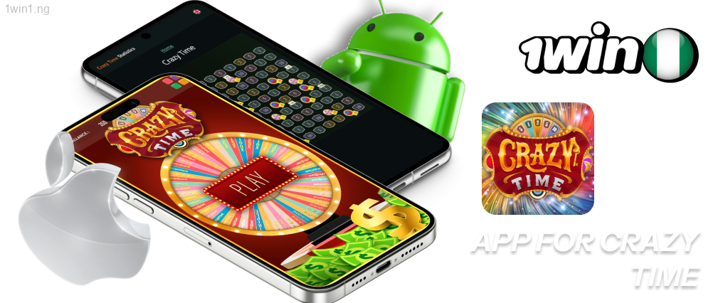 1win features a dedicated mobile app that allows you to play Crazy Time