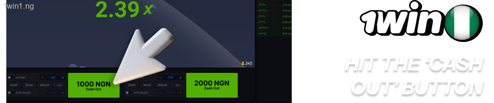 1win hit the ‘Cash Out’ button before it crashes