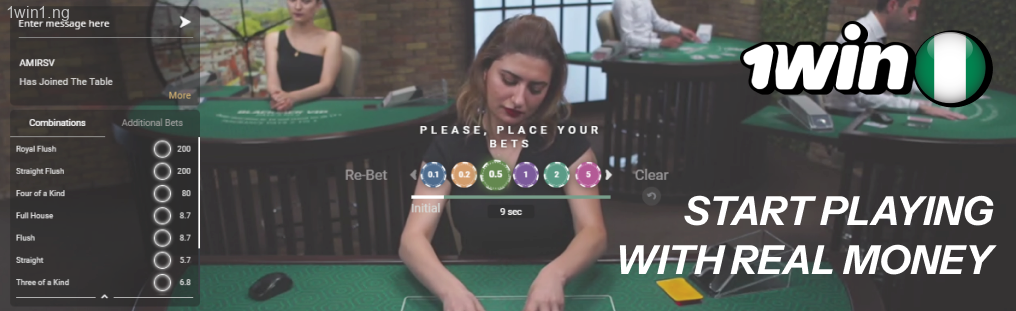 Start playing 1win with real money