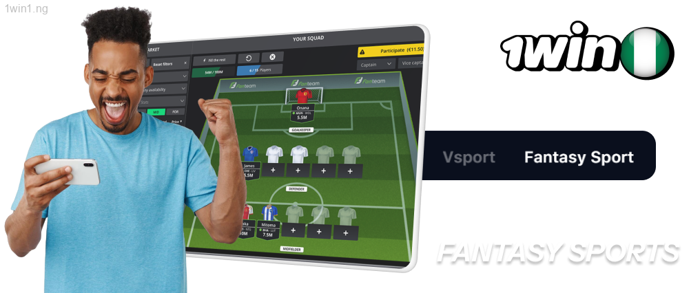 Fantasy sports is also available in 1win
