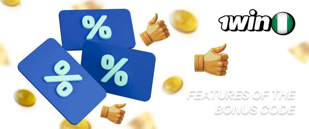 Features of the bonus code 1win