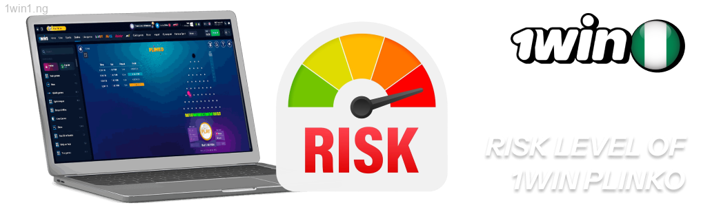 Nigerian players can adjust the level of risk in 1win Plinko