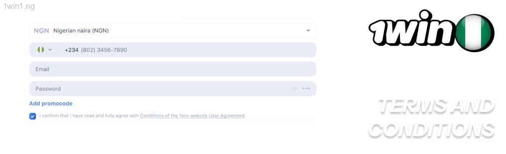 Review the 1win website’s terms and conditions
