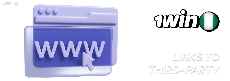 Links leading to other Internet resources may appear on the 1win site